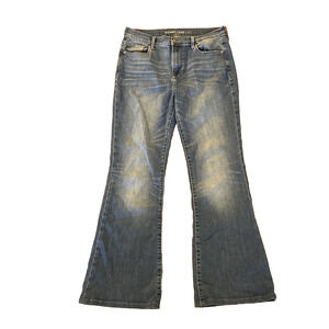 Women’s‎ Old Navy High Rise Flare Leg Jeans Blue Denim Stretch Medium Wash Sz 8
